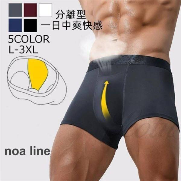 「お買い物マラソン」(単品) ボクサー パンツ 前あき メンズ 陰嚢分離型 蒸れない 3ｄ 立体成型 股ズレ防止 爽やか感触モダール製 無地 通気
