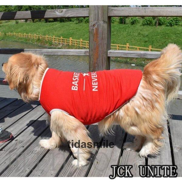 大型犬 服 クール 夏 冷感 サマーメッシュタンク 犬 服 Tシャツ ストライプ 小型犬 中型犬 大型犬 メッシュ 薄手 犬の服 爽やか 暑さ