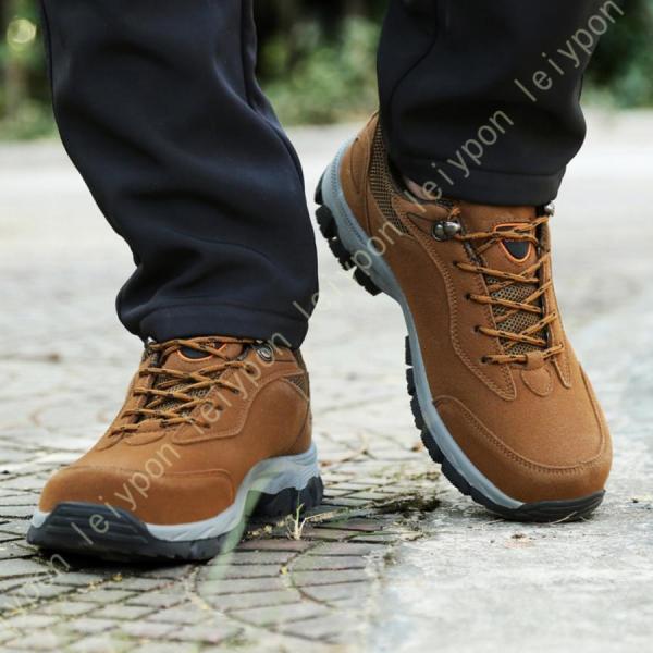 トレッキングシューズ メンズ スニーカー 登山靴 ランニングシューズ メッシュ 軽量 ローカット ウォーキングシューズ 山登り ハイキング 耐摩耗性