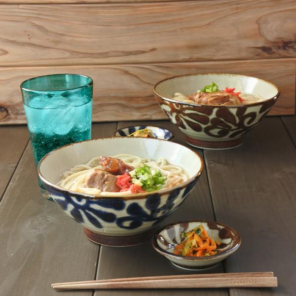 食器 丼ぶり ボウル おしゃれ 可愛い 琉球唐草 6.5沖縄そば丼