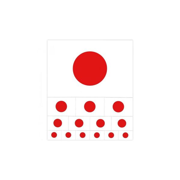 東洋マーク製作所　バイク・カーステッカー　日の丸セット　3537