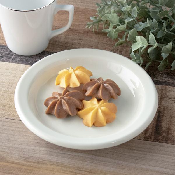 プレート 皿 食器 取り皿やパン皿に最適なサイズ デザート皿 業務用 大量注文可 / ホーロー風 クリーム リムプレート 16cm