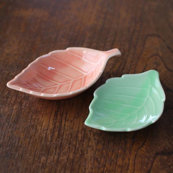 箸置き はしおき 陶磁器 カトラリーレスト かわいい ナチュラル 木の葉 葉 豆皿 薬味入れ 葉っぱ / リーフ型 箸置き（2種選択）