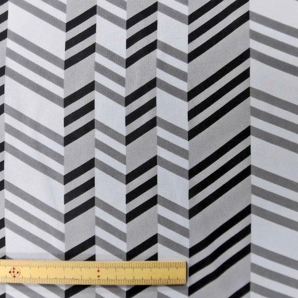 ポリエステルジョーゼット生地 Yex9 ストライプ幾何学模様 白グレーｘ黒 数量1 50cm 250円 国産 Yex 9 布の家サラサ 通販 Yahoo ショッピング
