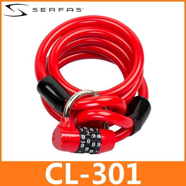 serfasiT[t@XjCL-301@12mmCABLE LOCKP[ubN RED
