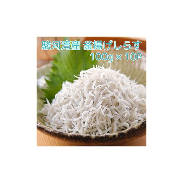 【新鮮釜揚げしらす 100g × 10パック】駿河湾産 産地直送 静岡 由比 しらす シラス 釜揚げ おつまみ ご当地 海鮮