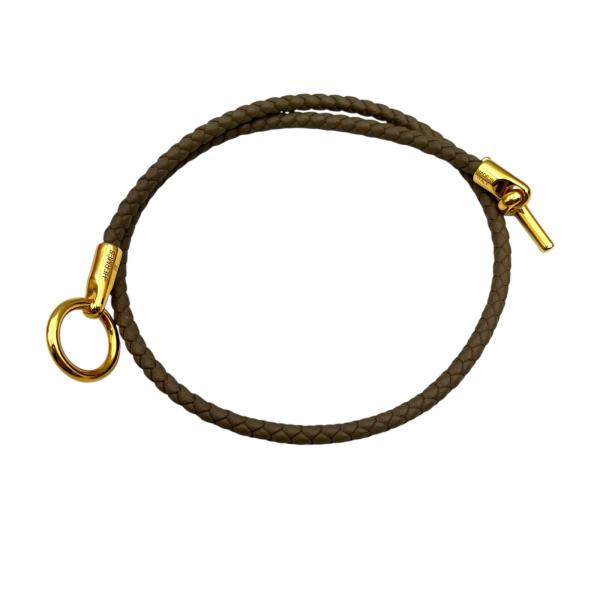 箱付き✨HERMES エルメス グレナン ブレスレット ブラウン HERMES（エルメス） ブレスレット グレナン・ドゥブルトゥール レザー