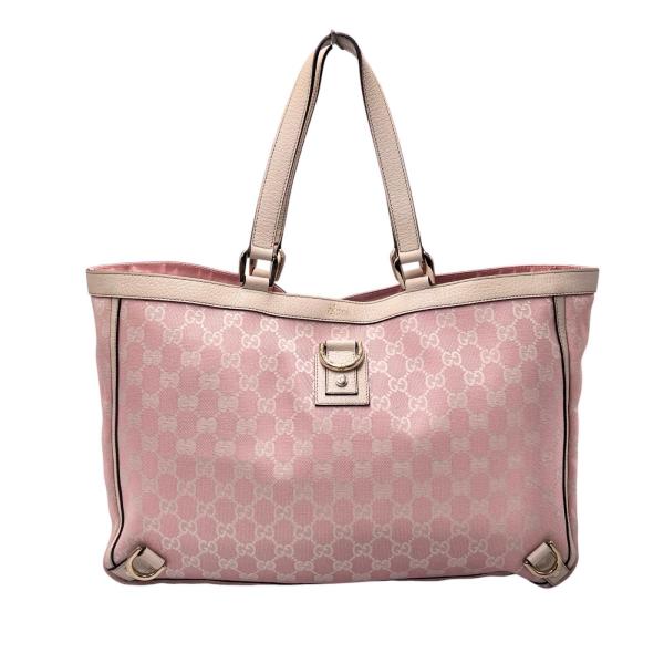 希少 GUCCI グッチ GG柄 キャンバス トートバッグ ピンク A4可 GUCCI（グッチ） ☆ トートバッグ トートバッグ GGキャンバス ピンク