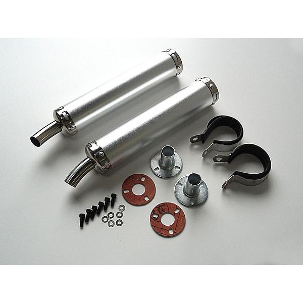 NSR250R MC18 MC28 アルミ サイレンサー 左右セット ラメ入り