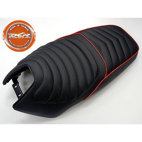 ヤマハ　縦目　bw's125 ローダウンシート BW'S125 ローダウン シート DCR タックロール レッド バイピング