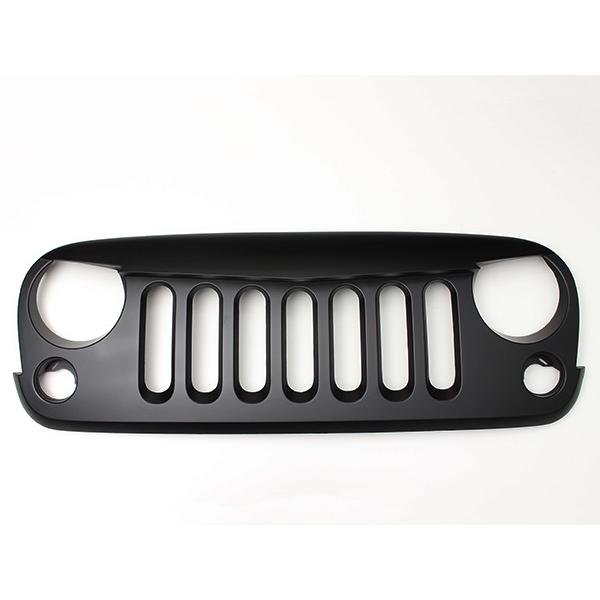 ジープ ラングラー JK 2007〜 バッドフェイスグリル カラー 無塗装 艶