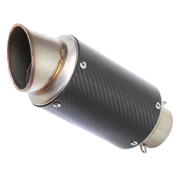 60.5mm GPショートサイレンサー スリップオンマフラー カーボン