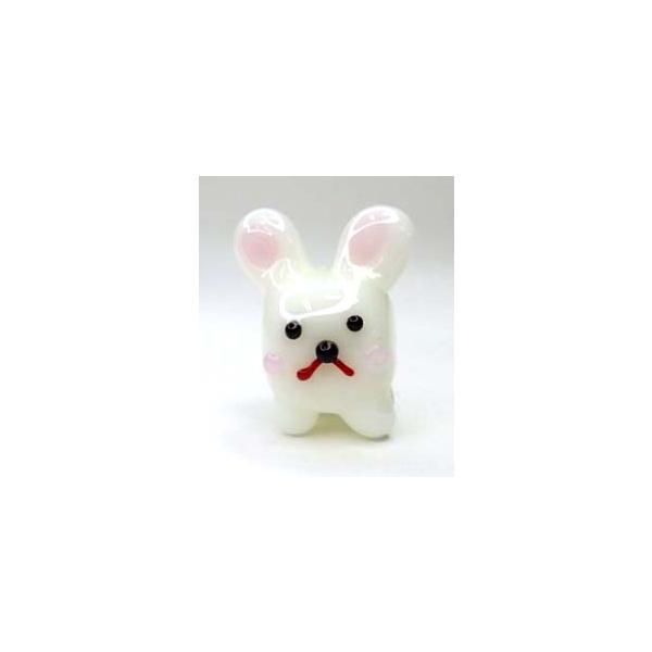 キューブ型うさぎ ガラス細工 ミニチュア 雑貨 置物 ガラス工芸