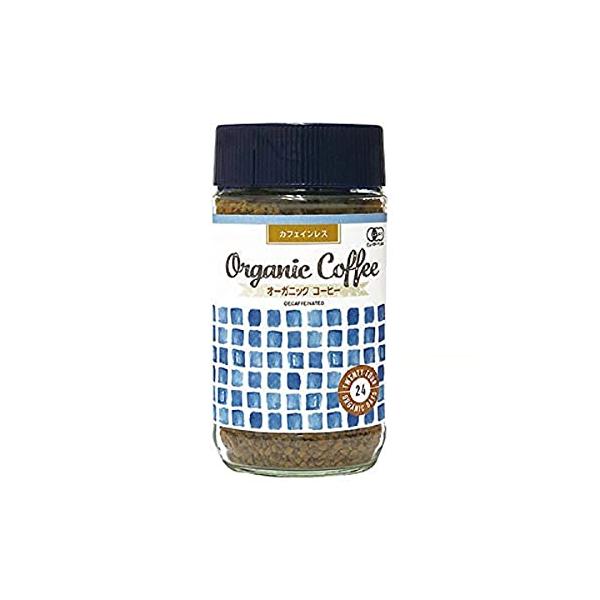24 Organic Days インスタント コーヒー オーガニック フェアトレード カフェインレス 100g