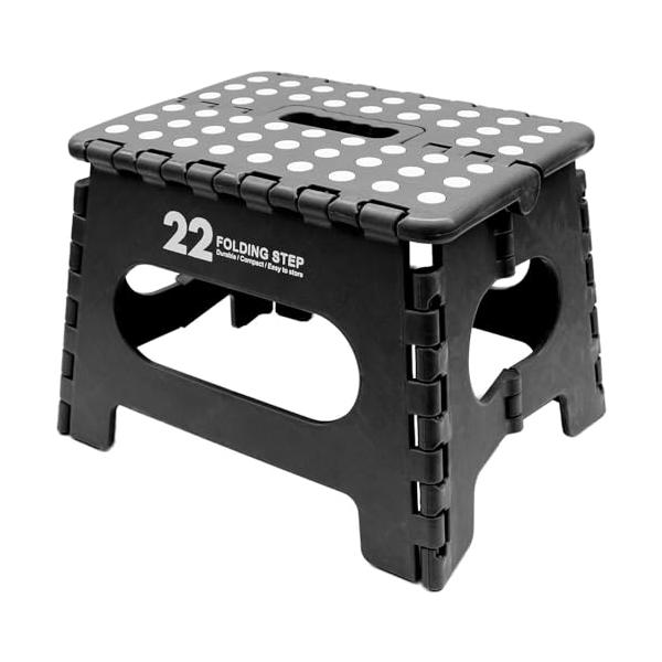 トレードワン 踏み台 折りたたみ ステップ 22×32×25cm コンパクト 室内・屋外 洗車 チェア アウトドア キャンプ 釣り セノ・ビー LG22 ブラック 30