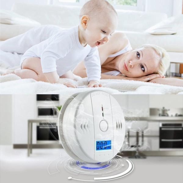 防災グッズ 一酸化炭素チェッカー キャンプ用  警報器  85dB COアラーム  火災報知器  COチェッカー 薄型コンパクト 壁掛け式  取付簡単  電池式