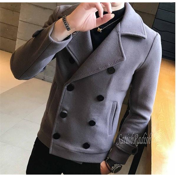 ピーコート メンズ Pコート 紳士服 フェイクウールコート ショートコート ショート丈 撥水 アウター 秋 冬 無地 カジュアル ダブル Buyee Buyee Japanese Proxy Service Buy From Japan Bot Online