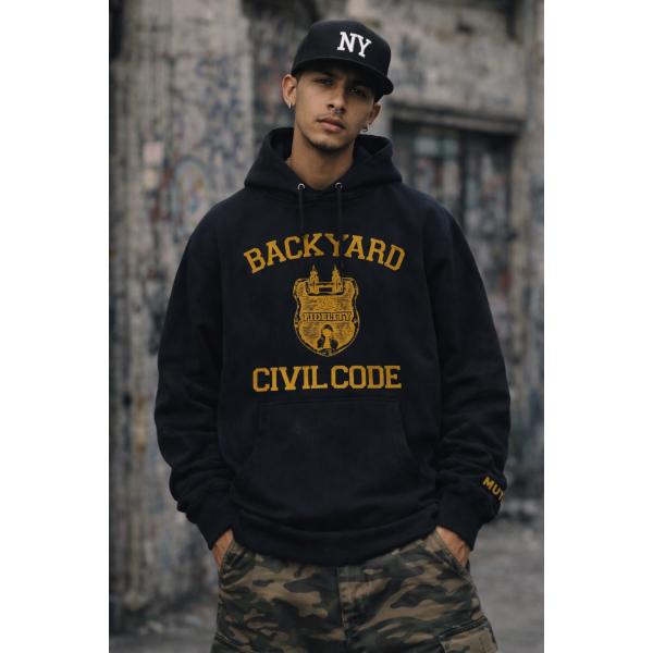 MURAL（ミューラル） パーカー 裏庭の掟 BACKYARD HOODY / BLACK 