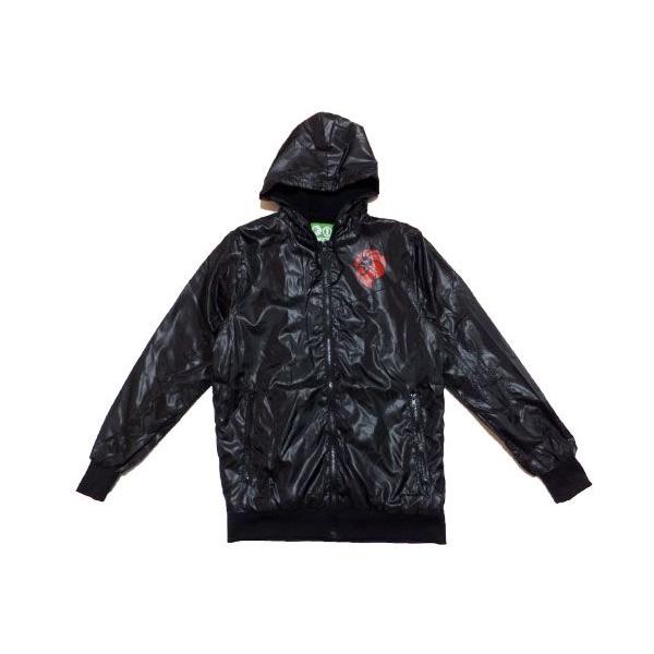 NESTA BRAND（ネスタブランド） 裏起毛フード付きジャケット/BLACK×RED