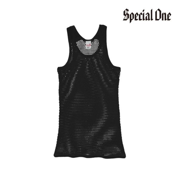 SPECIAL1（スペシャルワン）網シャツ ORIGINAL MESH VEST アミシャツ/BLACK ブラック