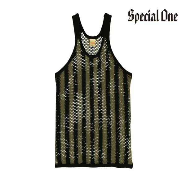 SPECIAL 1 CLOTHING SPECIAL1（スペシャルワン）網シャツ Stripe 