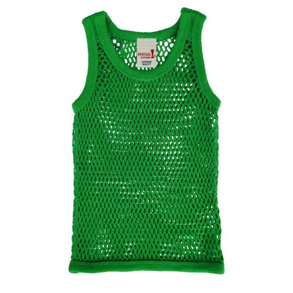SPECIAL1（スペシャルワン）網シャツ ・キッズ用 ORIGINAL MESH VEST アミシャツ/GREEN グリーン 緑  :spkd002:レゲエショップ SATIVA 通販 