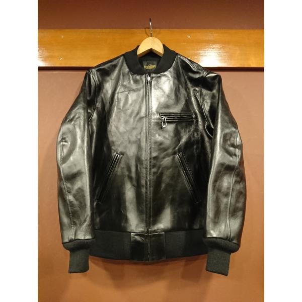 ファインクリーク ライアンホースハイド スタジャンタイプレザー