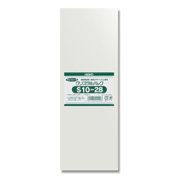 透明　OPP袋　クリスタルパック　S10-28(100×280mm)　100枚