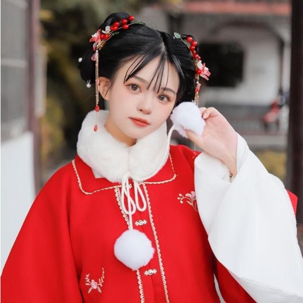 中国風髪飾り 二個入（ペア）ヘアピン　チャイナ華流風コスプレ用髪飾り　ウエディング撮影結婚式グッズ　舞台ダンス用道具　イベント　学園祭　文化祭　唐装漢