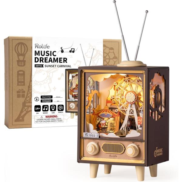WOODSUM ❤️木製3D パズル スマートフォンテレビDIYキット 大人用 Amazon | WOODSUM 完全機能木製3DパズルスマートフォンテレビDIY