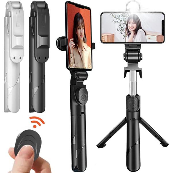 自撮り棒 三脚付き セルカ棒 Bluetooth リモコン付き 最大アーム長