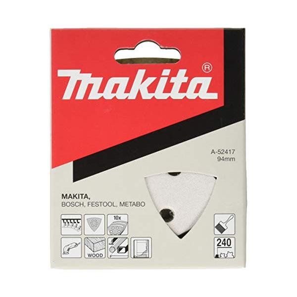 マキタ(Makita) マジックサンディングペーパー240 96X96mm 白 三角(10入) A-52417