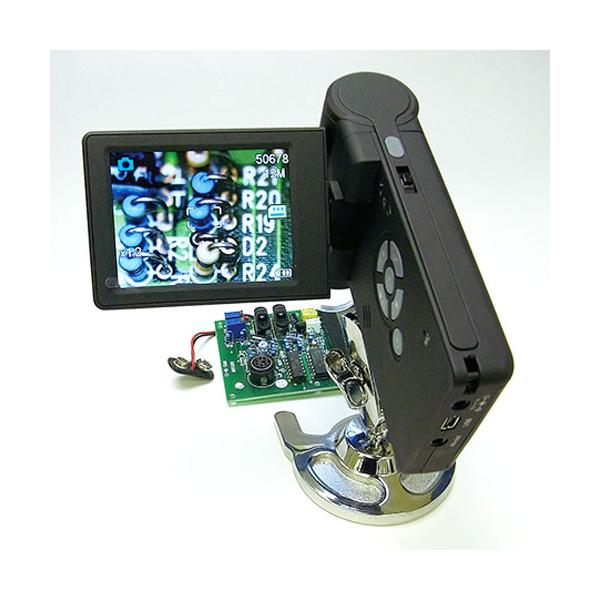 顕微鏡と3インチのTFT液晶モニターが一体化した、オールインワンなマイクロスコープです。ポータブルな外観検査ツールとして人気の商品となります。■携帯して持ち運びできるのは勿論、付属のスタンドに設置して観察可能■3インチのTFT液晶モニターで...