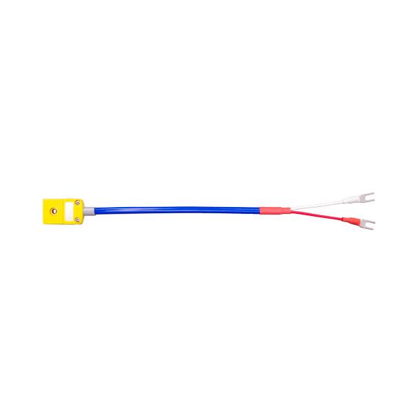 K熱電対用変換ケーブル CKV20-PFY4（ミニプラグメス−Y端M4）ビニール被覆 長さ20cm
