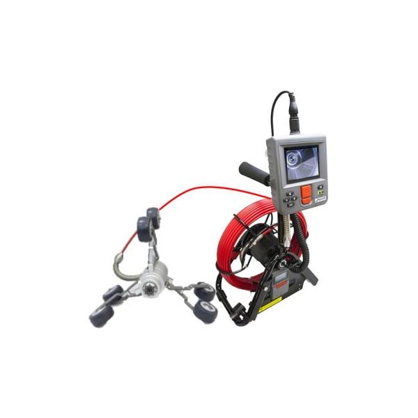 電力ガス通信設備、石油精製所や化学プラントの各種配管調査、建物の構造物の調査、各種ケーブルの埋設されている地中配管調査、高速道路などのメンテナンス用、排水のつまり水漏れなど多くの用途に人気の機種・カメラケーブルの引き出し距離が分かる距離メー...