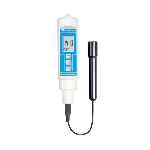 ペン型デジタル導電率計EC計 PCD-432 (電極CDPB-03付) サトテック