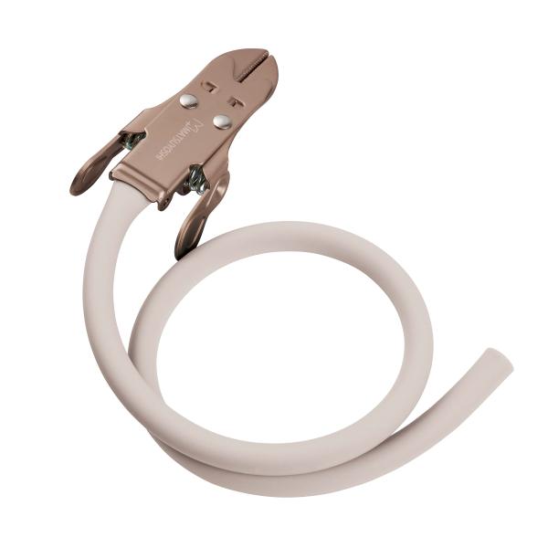 カラー駆血帯 マツヨシ ピンチ付 ラテックスフリー ブラウン×グレージュ マット加工 止血帯 採血 医療 看護師 クリニック