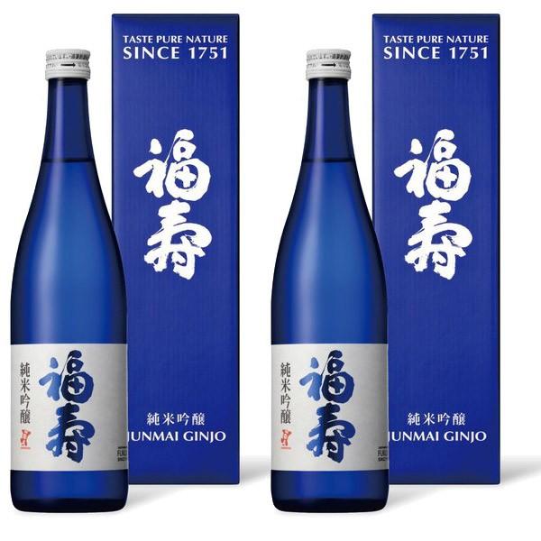 福寿 純米吟醸 化粧箱入り 720ml 2本セット