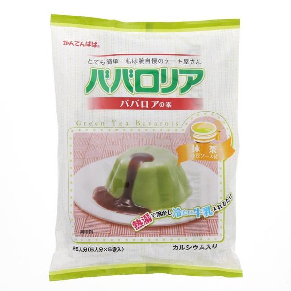 かんてんぱぱ　ババロリア　ババロアの素　抹茶　25人分ばばろあの素 ババロリアの素 ババロアメーカー名：伊那食品工業株式会社●JANコード：4901138880747●備考：5人分×5袋入　小豆ソース付