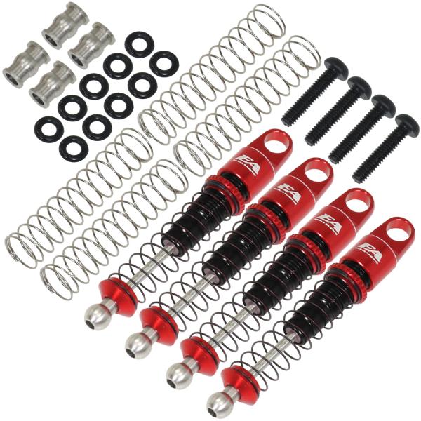 ▼京商ミニッツ4X4用ショックセットB/R【赤/黒】MINI-Z4X4-18RBU（ゆうパケット）
