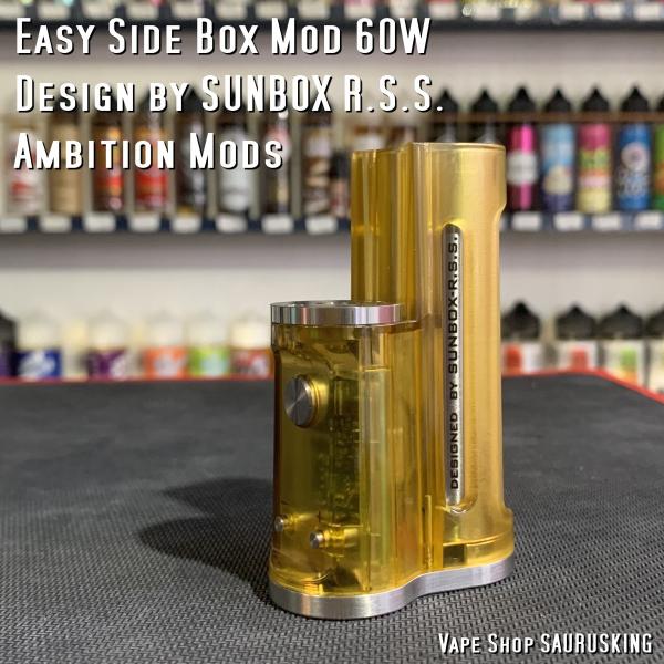 Ambition Mods Easy Side Box Mod 60W [Yellow Polished] Design by