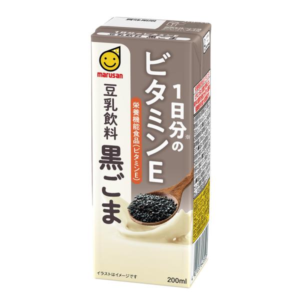 マルサンアイ 1日分のビタミンE 豆乳飲料 黒ごま 200ml×72本 送料無料(沖縄・離島を除く)