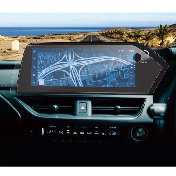 Coleya 2枚入り 2022新型 レクサス UX専用 12.3インチ カーナビ 液晶 保護用フィルム ナビ保護用フィルム 貼り付けかんた