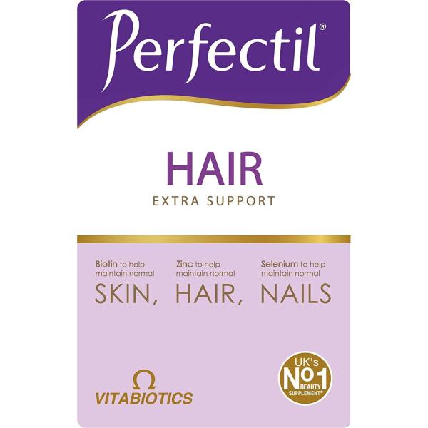 Perfectil パーフェクティル 60錠 美しい髪と肌のためのサプリメント ビオチン コラーゲン配合 ビタミンB D ミネラル 海外直送 正規品（並行輸入品）