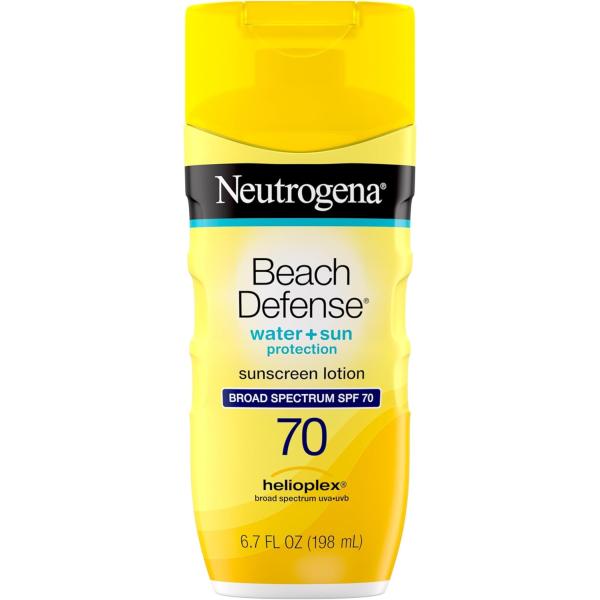 Neutrogena - ニュートロジーナ　ビーチディフェンス　ウォーター＆サンバリアローション SPF70　(198ml)平行輸入品