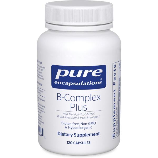 Pure B Complex Plus 120粒 ビタミンB群 サプリメント 栄養サポート エネルギーサポート ピュア エンキャプスレーションズ（並行輸入品）