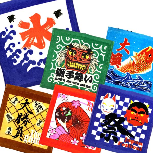 じゃポップハンドタオルタオル 30×30cm Japop 和柄 日本 : さわだや