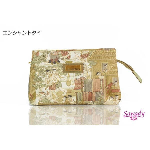 ジムトンプソン（JIM THOMPSON） シャンハイポーチ タイシルク 高級