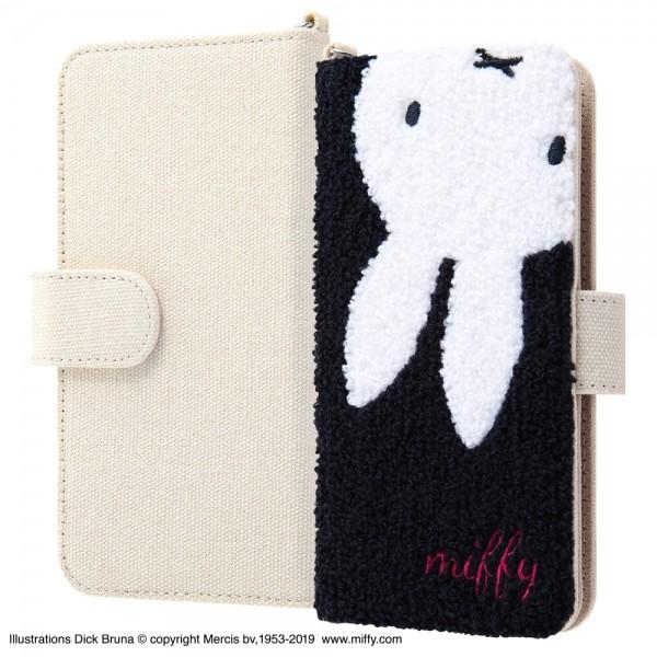 汎用 スマホケース ミッフィー サガラ刺繍 手帳型ケース ネイビー ミラー付き カードポケット Dリング付き オシャレ シンプル Versa Case エクスプレスジャパン 通販 Yahoo ショッピング