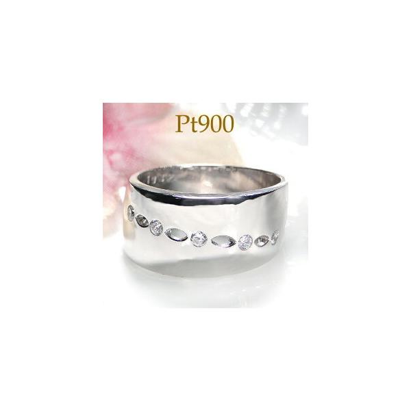 プラチナ Pt900 0.15ct ダイアモンド リング ファッション ジュエリー 
